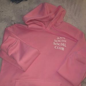 PINK ASSC ANTI SOCIAL SOCIAL CLUB HOODIE